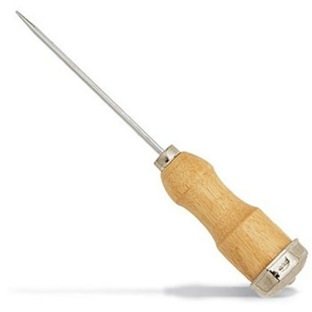 Easy Grip Wooden Handle - Ice Pick - Natural Beech Wood Grain Handle with Polished Chrome DesignComfortable wooden handle for easy grip By MV Trading