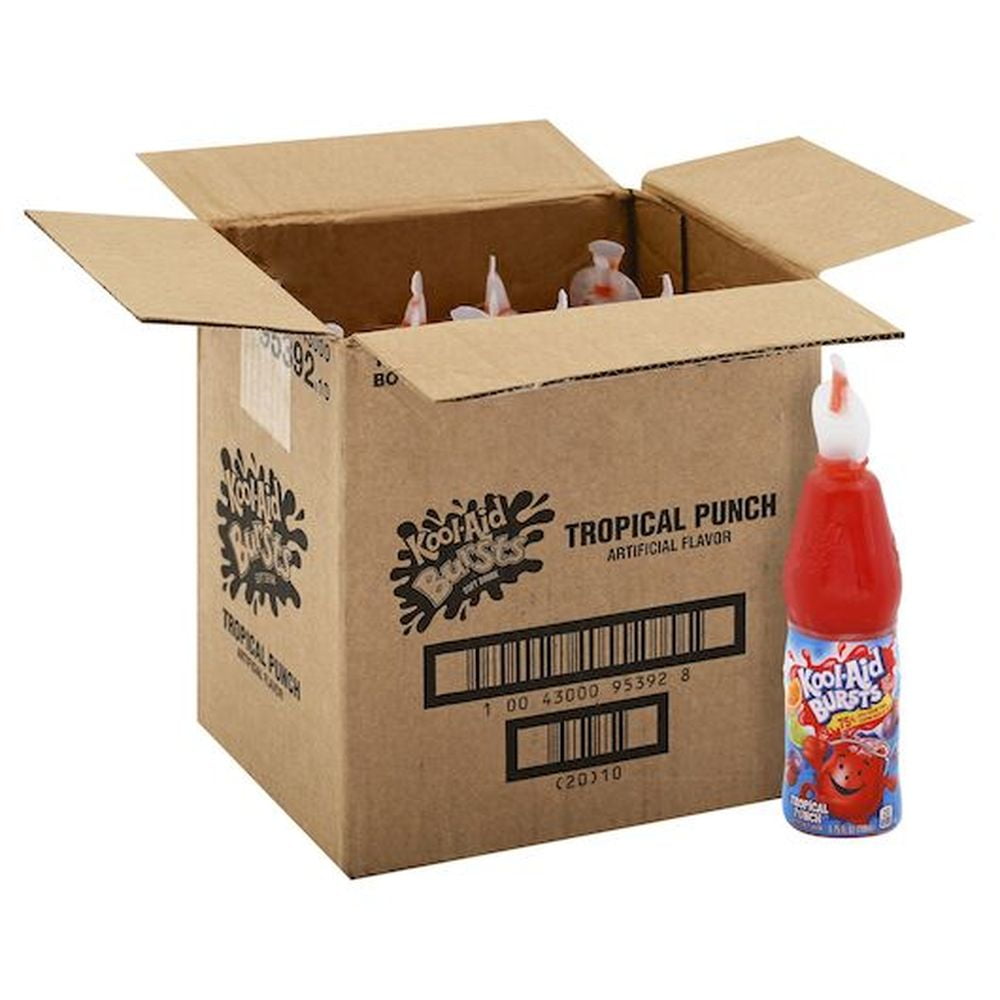 Kool-Aid Burst Tropical Punch Beverage, 6.75 Ounce -- 12 per Case.
