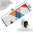 thumbnail image 5 of Yayeee Runner Rug for Bedroom 2'x6' Machine Washable Hallway Non Slip Mat, Colorful Triangles, 5 of 8
