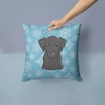thumbnail image 2 of Carolines Treasures BB1669PW1414 Snowflake Black Labrador Fabric Decorative Pillow, 2 of 4