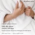 thumbnail image 6 of GOTS Certified, 100% Organic Cotton Bath Towel Set of 6, Made in Turkey - Quick Dry Absorbent, Soft & Lightweight - White, 6 of 8
