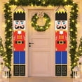 thumbnail image 6 of 1 Pair Nutcracker Christmas Porch Decorations Outdoor Soldier Model Hanging for Kids Home Party, 71" x 12", 6 of 7