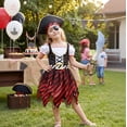 thumbnail image 2 of Halloween Cosplay Costume Gothic Pirate Costume Captain Corset Outfit for Women Gir'ls Vintage Holiday Party Birthday Gift Masquerade Birthday Gift Theme Party Roleplay Outfit Clothes Costume, 2 of 8
