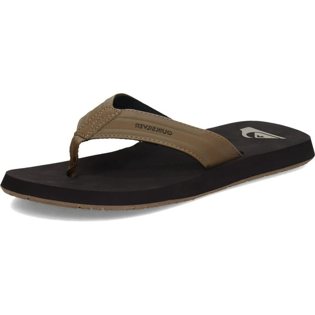 Quiksilver Sandale à 3 Pointes Monkey Wrench pour Homme, Beige/uni, 14 M US