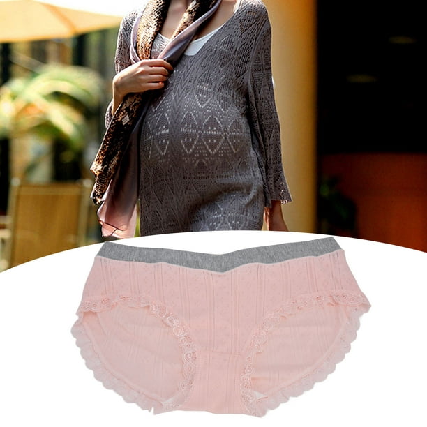 Maternity Underwear, Pregnant Women Panties Cotton Elastic Breathable Comfy  Low Rise For Postpartum For Antenatal 3XL