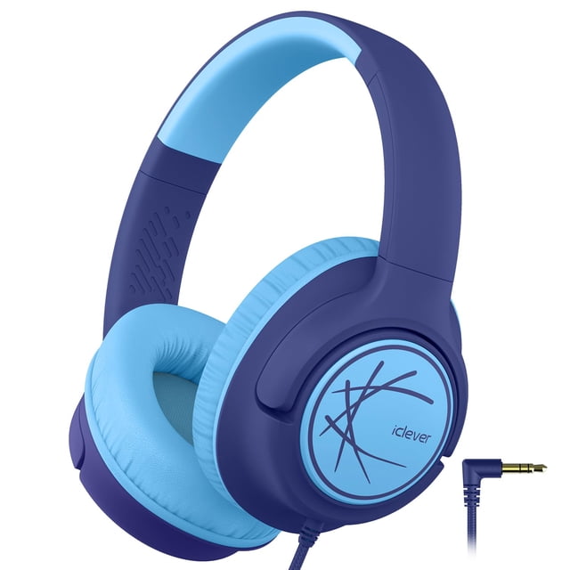 Auriculares iClever Kids HS26 con cable, 85 dBA, volumen seguro con micrófono
