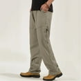 thumbnail image 2 of ZZHZGZ Sweatpants for Men Canvas Pants, Regular Fit, Performance Stretch, Utility Pocket & Loop, Grey, 34X30 Xxxxxl, 2 of 9