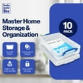 thumbnail image 4 of Really Useful Box 4L Storage Container w/ Lid & Clip Lock Handles (10 Pack), 4 of 12