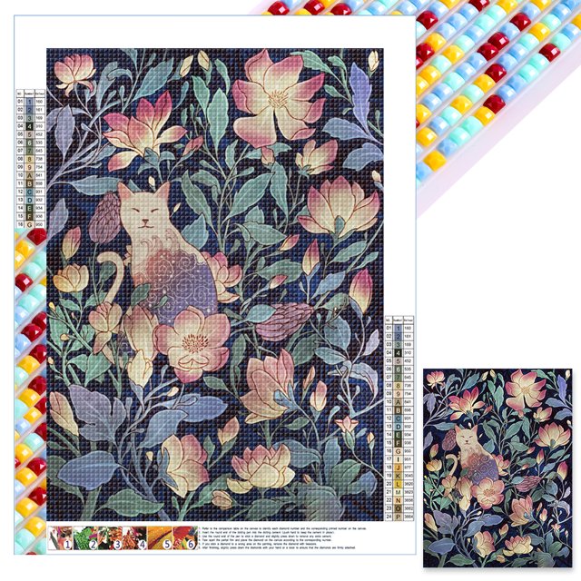 Kit Con Cuentas Cuadradas 5D DIY Del Arte Artesanal 35x45cm