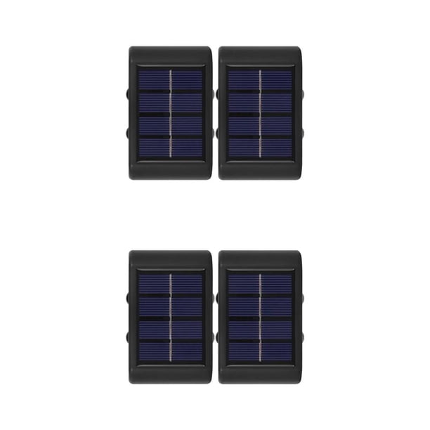 Inteprter 2 piezas de luz de pared con energía Solar, interruptor de encendido/apagado impermeable portátil, lámpara recargable con luz Type2 NO2