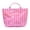 Rose, variant on FVDPWYE Beach Tote Bag Grocery Bag PVC Casual Weekend Bag for Travel Picnic Vacation Yellow White