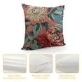 thumbnail image 4 of Orinice  Throw Pillow Cover Chinoiserie Red Peony Floral Cushion Cover  Pillow Case Chinoiserie Red Peony Floral Eurosham Accent Toss Pillowcase Rustic Decor for Sofa Living Room Bedroom White, 4 of 5