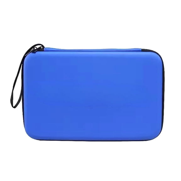 Square Table Tennis Paddle Bag Portable Hard Table Tennis Paddle Cover Bag Table Tennis Paddle Box Blue