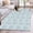 Blue, variant on 3'x5' Area Rugs, Blue Ethnic Indoor Outdoor Area Rug for Living Room Bedroom, Vintage Country Medallion Printed Flower Washable Bathroom Rugs Kitchen Floor Carpet Mats Home Decor Aesthetic