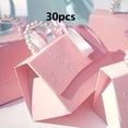 thumbnail image 2 of 30 Pcs Pink Gift Boxes with Pearl Chain, Satin Ribbon Paper Favor Containers with Handle for Wedding Valentine Party, 2 of 8