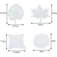 thumbnail image 2 of Coaster Silicone Mold, 4 Pack Resin Molds Leaves/maple leaves/irregular square and irregular graphics for Casting Rhombus for Casting with Resin, Concrete, DIY Artcraft Project Gift, 2 of 8