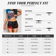 thumbnail image 5 of Salouo Black Dog Red Background Print Women's Athletic Shorts,Booty Shorts Biker Shorts High Waisted Elastic Workout Shorts for Yoga Gym Running Sports-Medium, 5 of 8