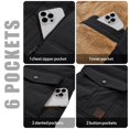 thumbnail image 3 of TACVASEN Men's FLeece Lined Jacket with Hood Water Resistant Windproof Warm Thicken Winter Parka Coat with 6 Pockets, Black, L, 3 of 6