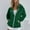 z3-Green, variant on QUINDOS Zip up Womens Hoodies with Zippers Zipper Jacket Plus Size Womens Sweatshirts and Hoodies Casual Crew Neck Long Sleeve Plain Pullover Tops