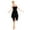 Black, variant on TTAO Women's Elegant Modern Lyrical Dance Costume Asymmetric High Low Ballet Dancing Dress Dancewear White XXL