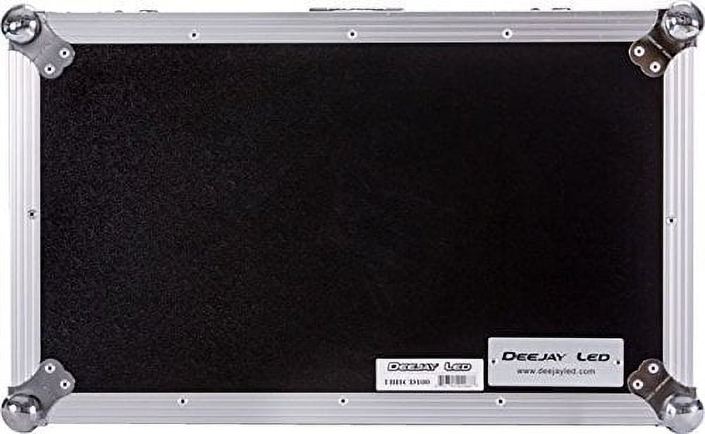 YCS TBHCD100 Deejay LED Fly Drive Heavy Duty Deluxe CD Case for 100 CDs with Pull-Out Handle & Wheels