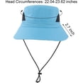 thumbnail image 6 of Muryobao Women Ponytail Sun Hat Wide Brim Summer Shade Hats Outdoor UV Protection Packable Mesh Bucket Cap for Safari Beach Travel Fishing Gardening Hiking Blue, 6 of 7