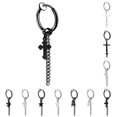 thumbnail image 2 of Non Piercing Earring Unisex Fashion Clip on Earring Dangle Hoop Earring, 2 of 10