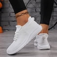 thumbnail image 3 of Walking Shoes Women Non Slip Orthopedic Arch Support Running Sneakers Work Breathable Soft Lightweight Outdoor Footwear White Size 6.5, 3 of 5
