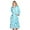 Hearts Aqua, variant on Casual Nights Women's Jacquard Print Fleece Plush Robe