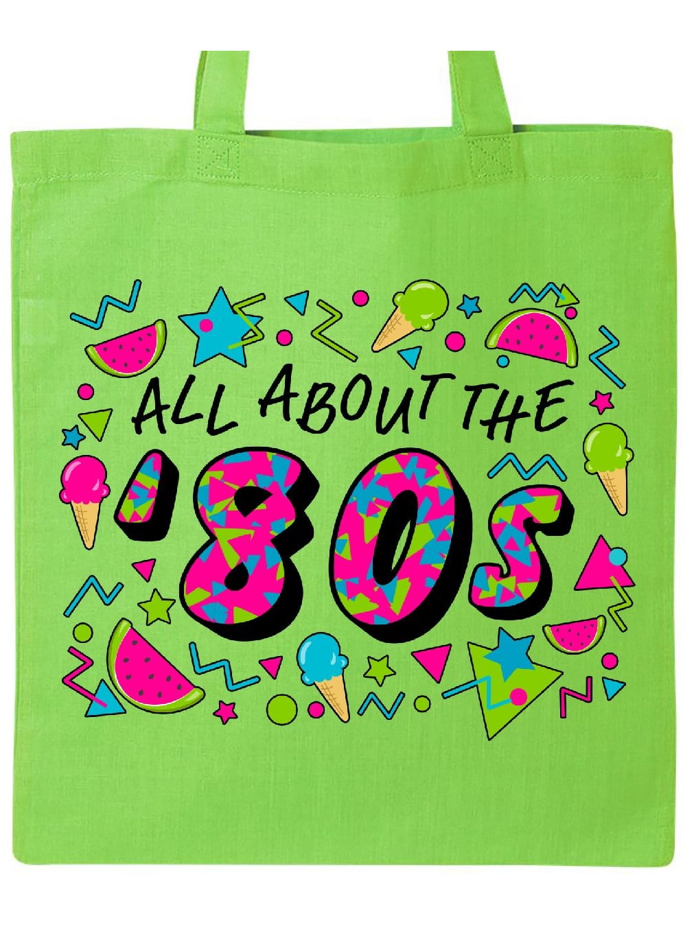 lime green tote bag