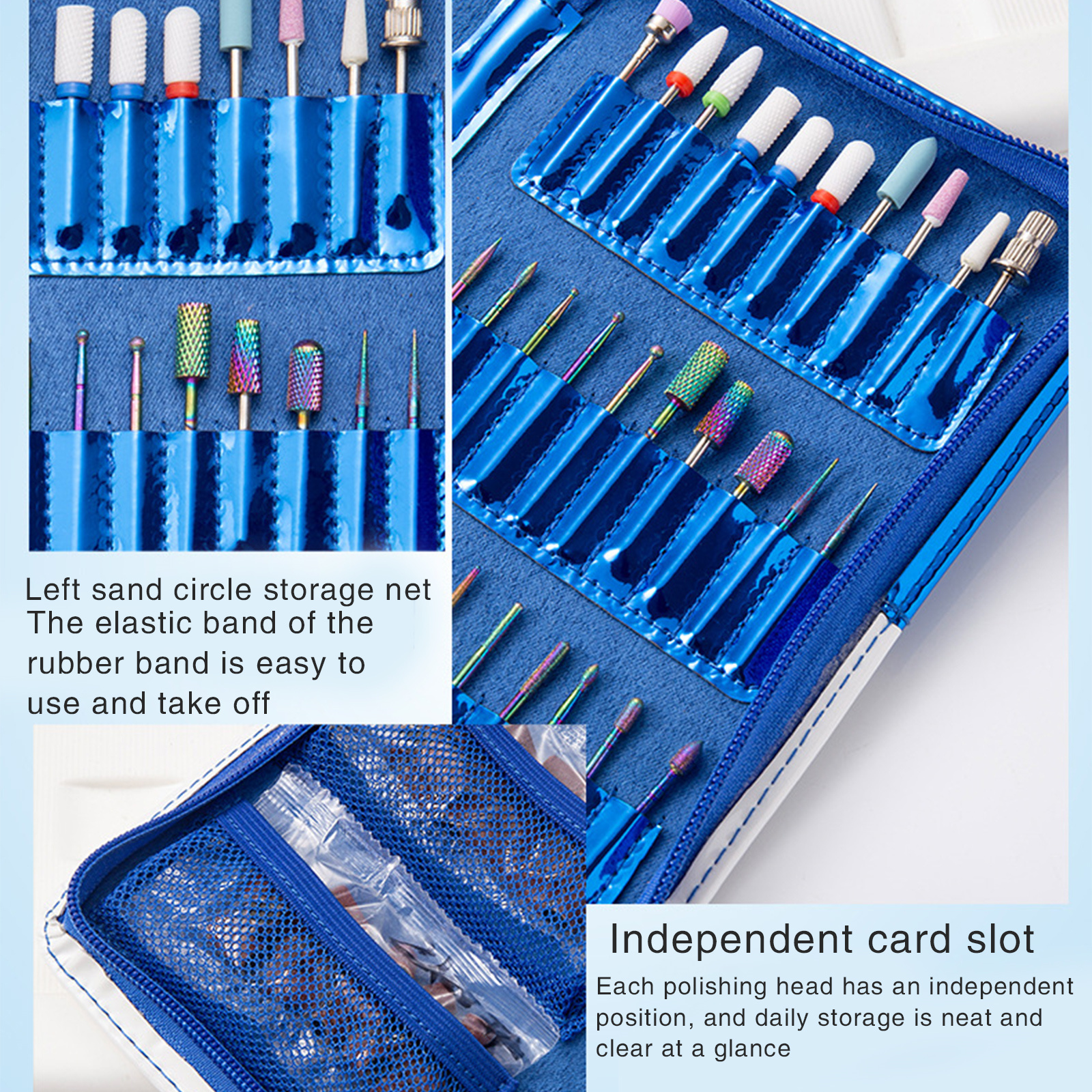 30Pcs Drill Bits, Cuticle Carbide Remover Bits for Home Salon Acrylic/Gel Manicure Pedicure Tool