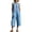Sky Blue, variant on Jumpsuits for Women Crew Neck Button Down Casual Bib Overalls Sleeveless Retro Wide Leg Capri Jumpsuit with Pockets Sky Blue S