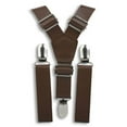 thumbnail image 4 of Weathered Coffee Faux Leather Suspenders, 4 of 11