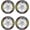 4*yellow, variant on 4PCS 3D Tire Lettering Stickers, Waterproof Universal Wheel Decals for Car, Truck, SUV & Motorcycle, Raised Rubber Sidewall Letter Stickers, DIY Rim Exterior Decoration