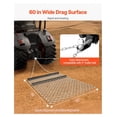 thumbnail image 4 of Drag Harrow, 4 x 5 ft Chain Harrow - Made from Q235 Steel, UTV Tractor Attachments for Landscape Leveling or Sod Prepping, Durable Harrow Rake for Gravel Driveway, Farm Field Garden Black, 4 of 9
