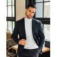 thumbnail image 2 of COOFANDY Mens Mock Neck Shirts 2 Pack Fleece Long Sleeve Basic Turtle Neck Shirt, 2 of 6