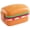 Rectangle, variant on Ulxkmt Round Burger Shaped Double Tier Bento Box Stackable Food Container for Daily Meals 6.69x4.41inch