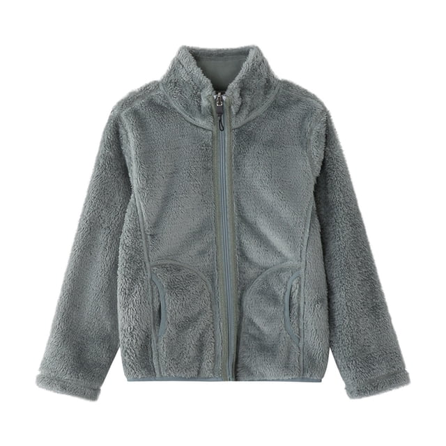 Sudadera Para Niños Pequeños Forro Polar Para Otoño E Invierno Tops De Forro Polar Más Cárdigan De Forro Polar Coral Suéter Con Capucha Verde Odeerbi LM103-7703