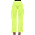 thumbnail image 1 of HAHDAXIA Pantalon à Volants en Maille Transparente pour Femmes, Bas de Bikini, Couverture, 1 of 5