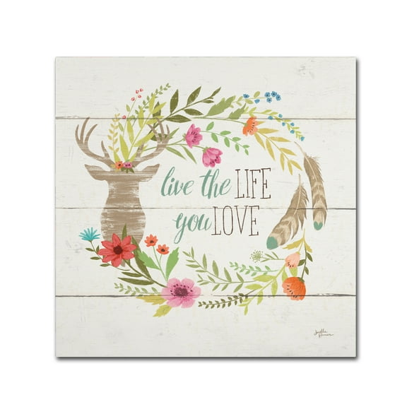 Trademark Fine Art 'Rustic Bloom IV' Canvas Art by Janelle Penner