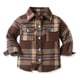 thumbnail image 1 of Chaquetas y abrigos casuales de manga larga sin capucha para niños pequeños, camisa de franela, chaqueta a cuadros de manga larga con solapa, tops de otoño para niños y niñas, camisa para niños, 1 of 9