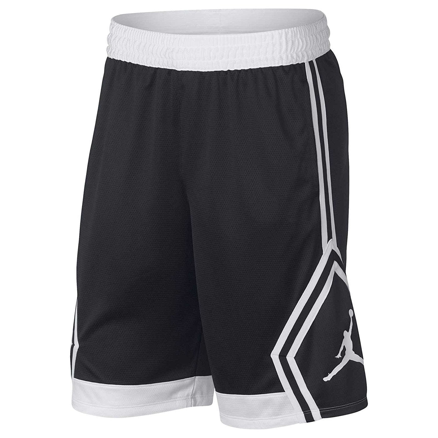 black and white jordan shorts