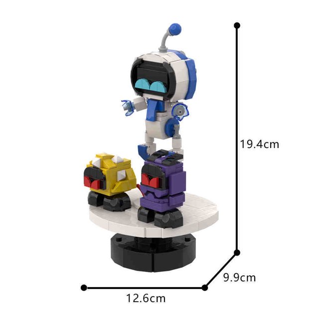 Bloques de construcción MOC Astro Bot, modelo de juego de aventura cósmica, figura de rescate, búsqueda del tesoro, robot, ladrillos de bricolaje, juguetes de ensamblaje, regalos para niños