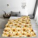 thumbnail image 5 of Balery Coffee Plaid Sunflower Manta de Felpa Suave y Acogedora – Cobija de Franela Aterciopelada para Cama, Lavable y Cálida para Sofá, Mascotas, Transpirable-50"x40", 5 of 7