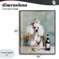 thumbnail image 4 of Stupell Industries Farmhouse Poodle At Lunch Black Framed Giclee Art, 24 x 30, by Annabelle Hall, 4 of 8