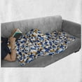 thumbnail image 6 of Abstract Soft Flannel Fleece Throw Blanket, Abstract Circle Round in Color Bubble Retro Celebration Design, Cozy Plush for Indoor and Outdoor Use, 50" x 70", Sky Blue Cinnamon, by Ambesonne, 6 of 6