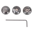 thumbnail image 1 of MasteelfCA 1 Set Plastic Rotary Knobs Audio Knobs with Wrenches for Electric Guitar Bass, 1 of 7