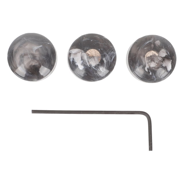 MasteelfCA 1 Set Plastic Rotary Knobs Audio Knobs with Wrenches for Electric Guitar Bass