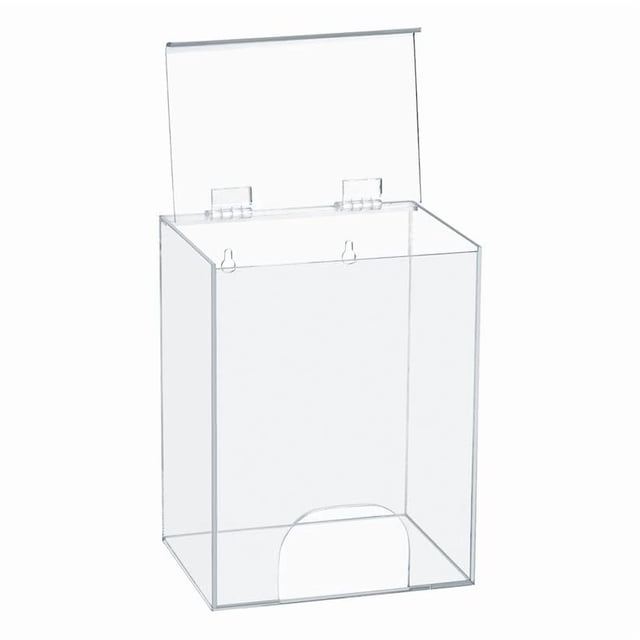 Dispensador Inevibe de acrílico para redes para el cabello y guantes 20 x 16 x 12 cm
