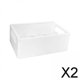 thumbnail image 1 of 2x Cestas de Almacenamiento de Plástico, Apibles Organizador de Juguetes Plegable Caja de Almacenamiento Contenedor de Almacenamiento para 2 piezas, 1 of 4